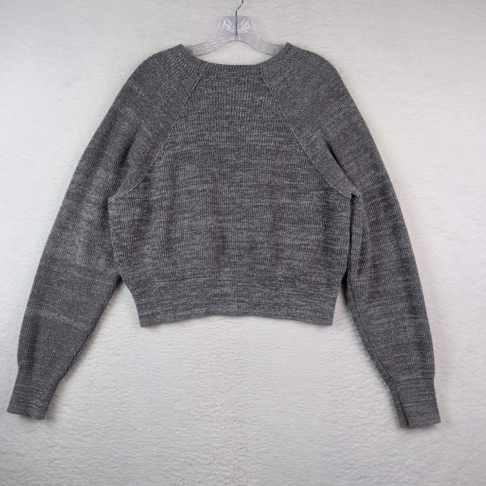 Free People Too‎ Good Sweater Women's Medium Pullover Gray Chunky Knit